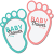 335-3351316_baby-shower-icons-baby-shower-foot-print-hd